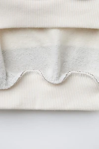 EMBROIDERED STRIPED SWEATSHIRT