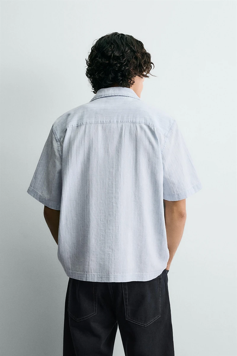 CHEMISE STRUCTURÉE LAVÉE