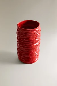 WAVY CERAMIC VASE X COLLAGERIE