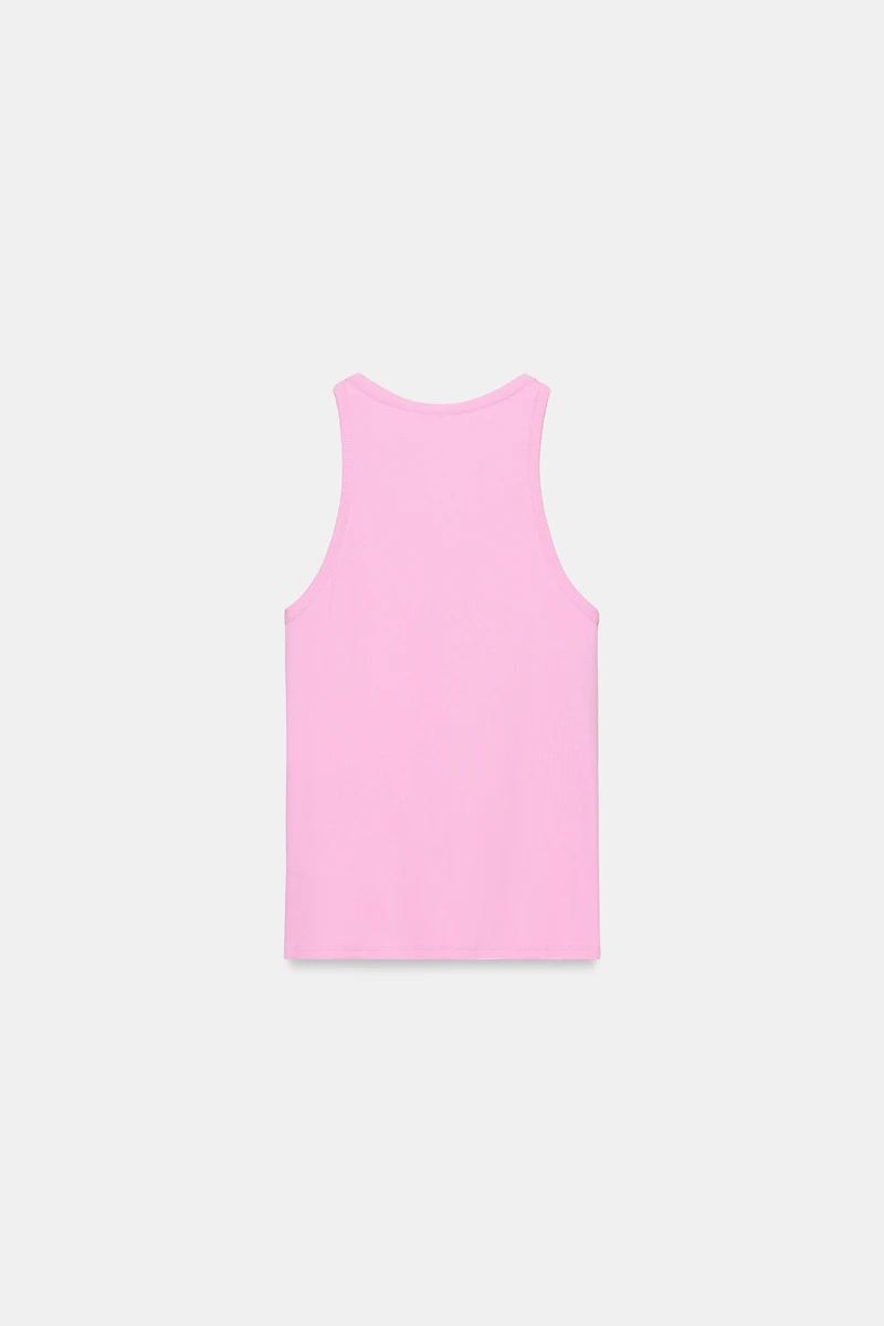 BUTTONED RIB TOP
