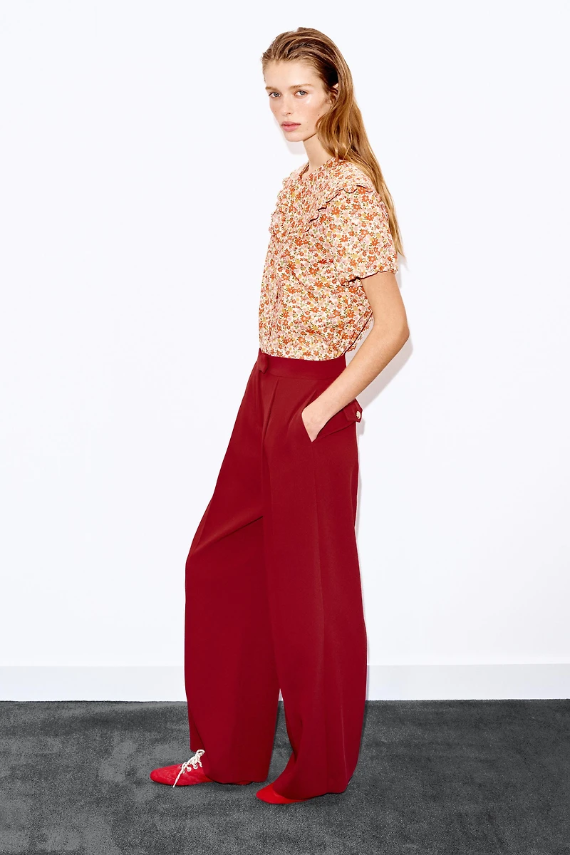 FLORAL PETER PAN COLLAR SHIRT