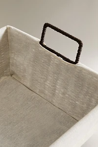 IRONING BASKET WITH COTTON LINING