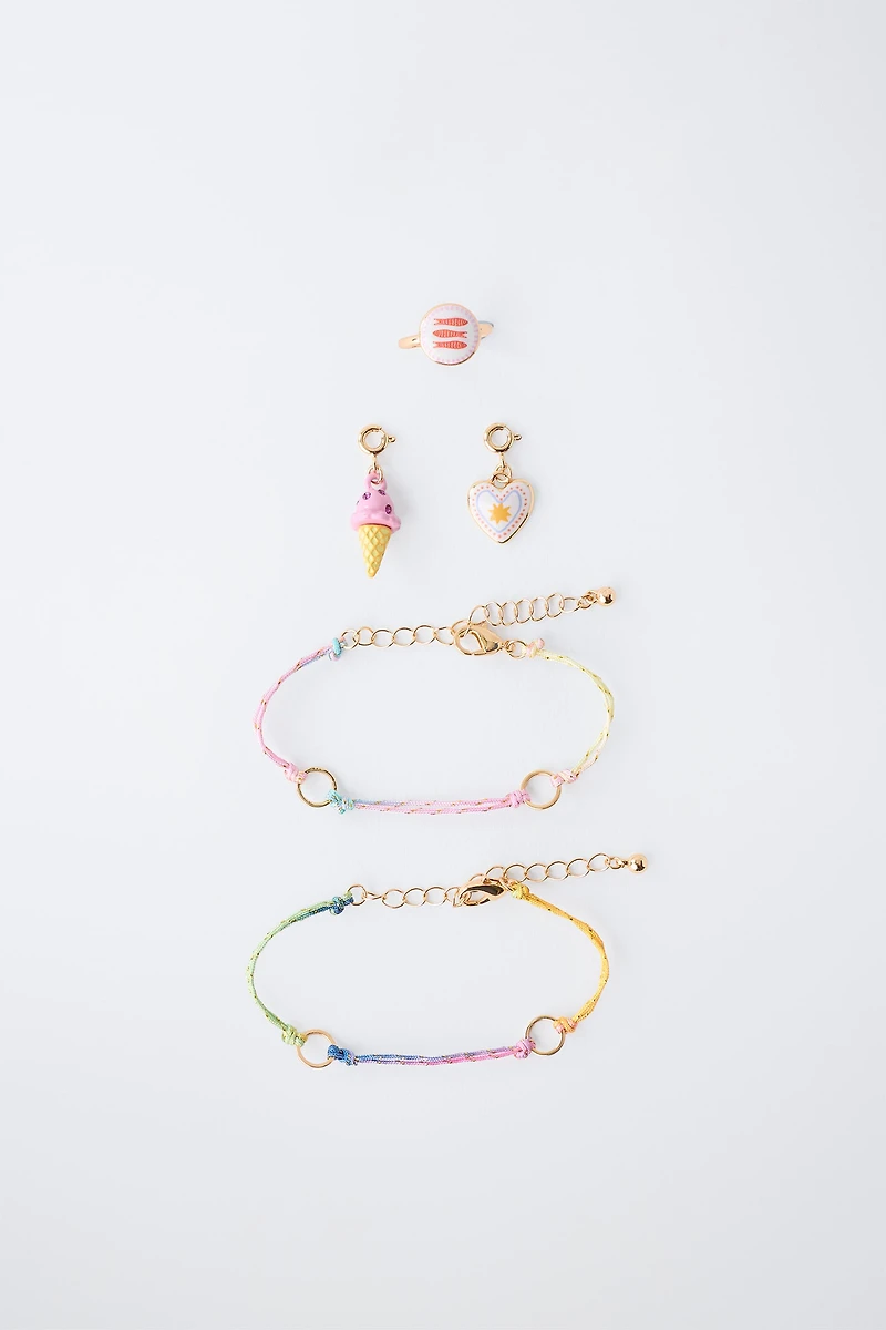 TWO-PACK OF INTERCHANGEABLE CHARM BRACELETS