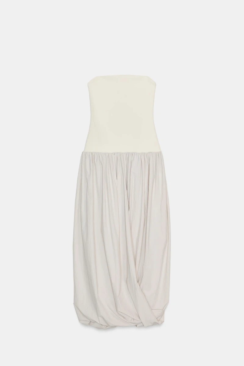 COMBINATION MIDI DRESS