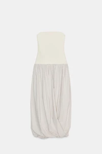 COMBINATION MIDI DRESS