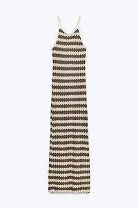 ROBE RUSTIQUE RAYURES