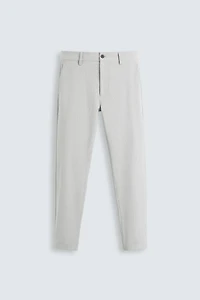 TEXTURED STRETCH PANTS