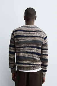 JACQUARD STRIPED SWEATER