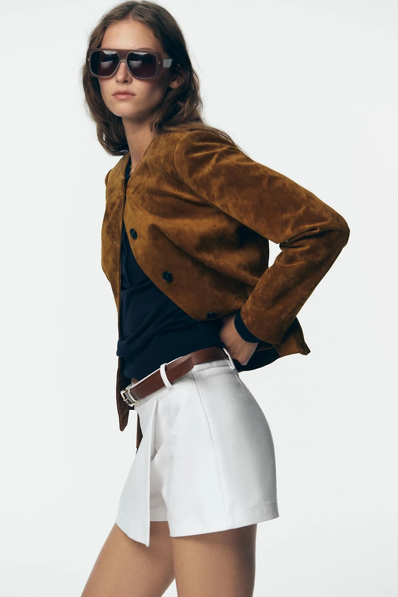 JUPE-CULOTTE CROISÉE CEINTURE