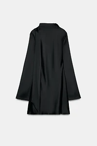 SATIN EFFECT SCARF DRESS