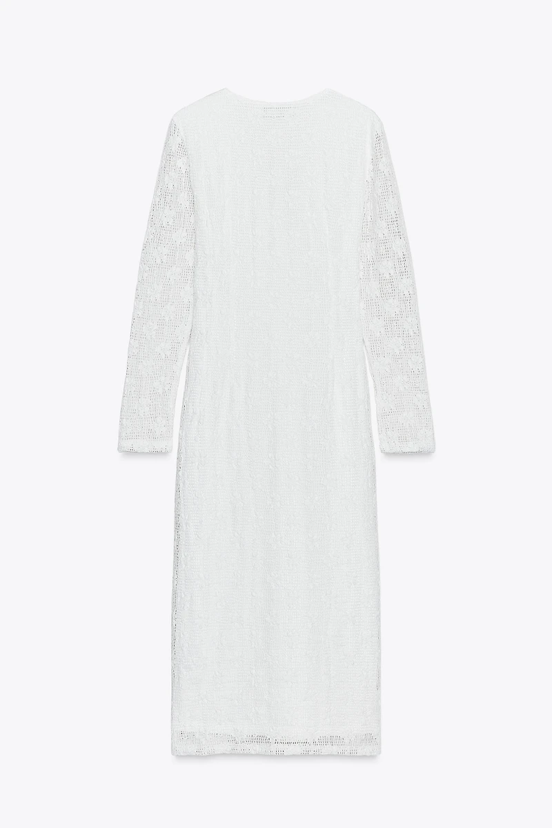 CROCHET MIDI DRESS