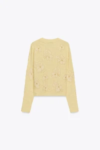 BEADED KNIT CARDIGAN