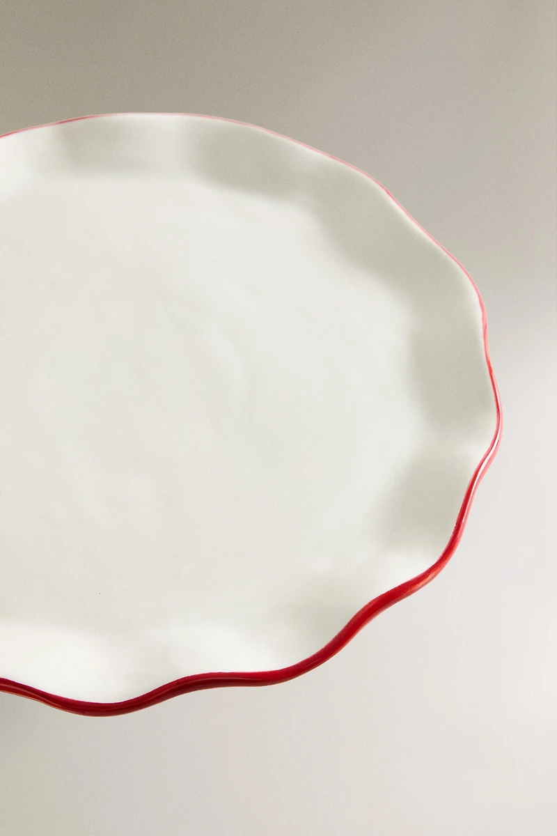 CERAMIC CHRISTMAS CAKE DISH