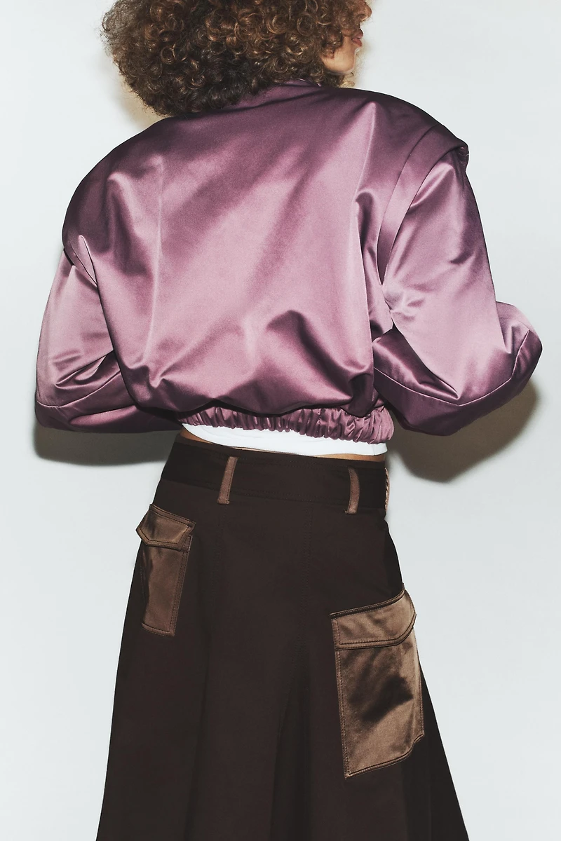 VESTE REMBOURRÉE ÉPAULES MARQUÉES