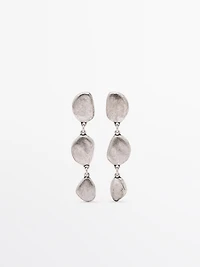 Leaf dangle earrings
