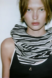 ZA STRIPED T-SHIRT