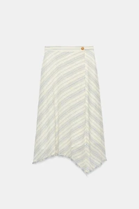 ASYMMETRIC MIDI SKIRT