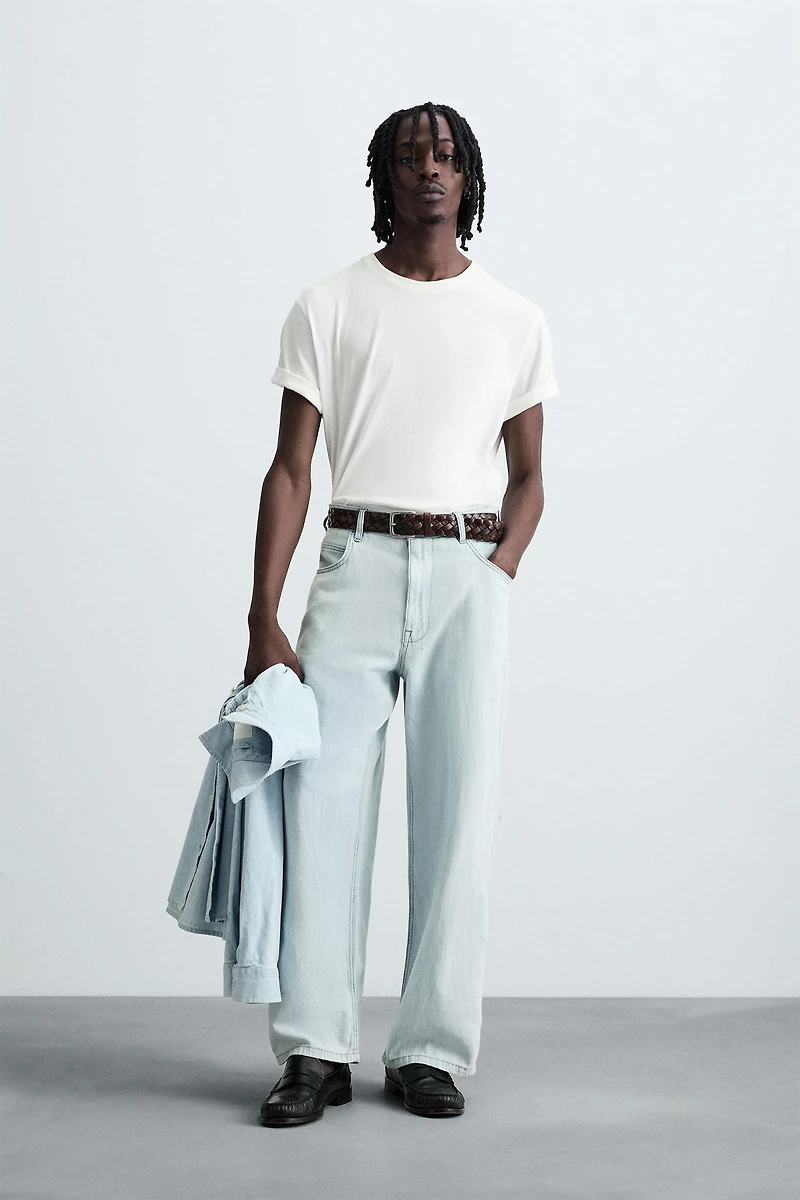LIGHTWEIGHT LOOSE WIDE FIT JEANS