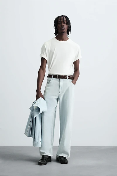 LIGHTWEIGHT LOOSE WIDE FIT JEANS