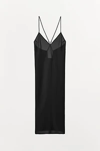 ROBE LONGUE DOUBLURE À BRETELLES MULTIPOSITIONS