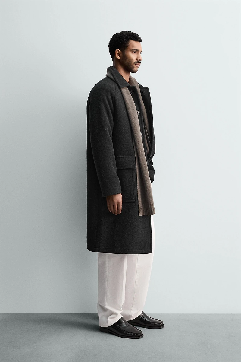 WOOL BLEND COAT WITH POCKETS