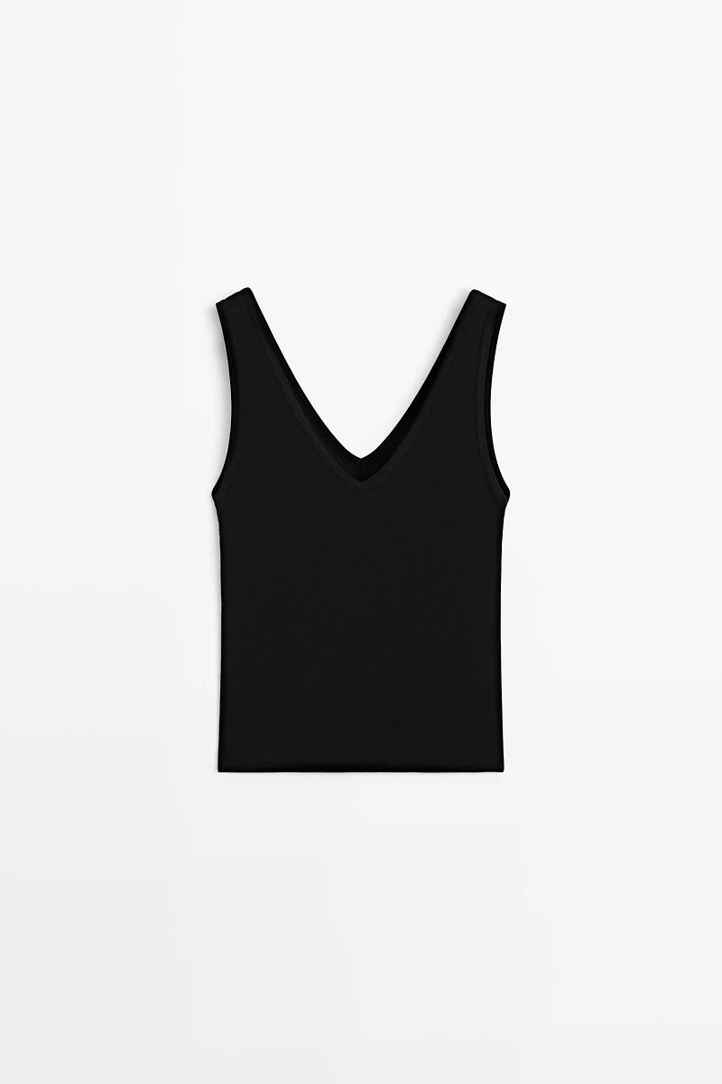 Cotton blend tank top