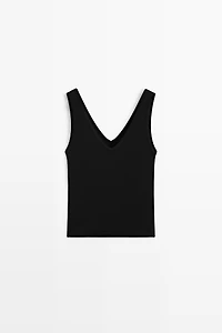 Cotton blend tank top
