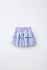 FLORAL TEXTURED SKORT