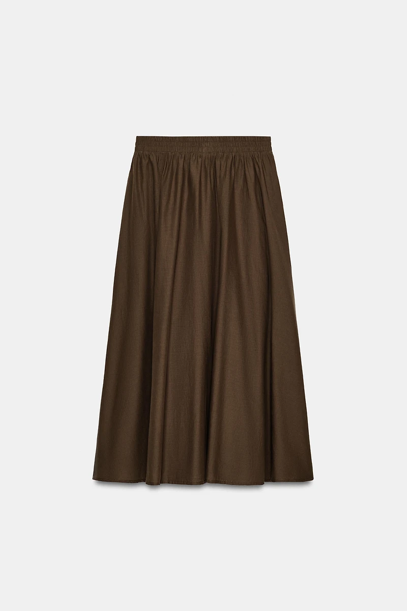 LAYERED MIDI SKIRT