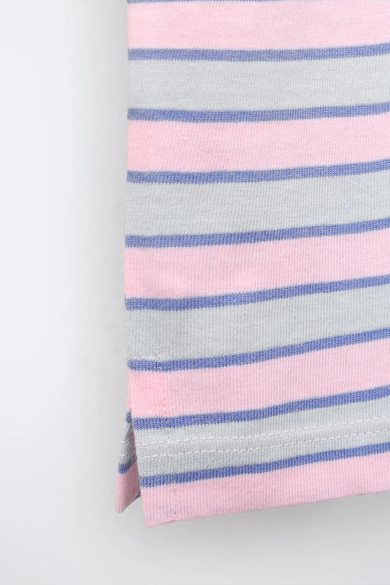 HEART STRIPED T-SHIRT