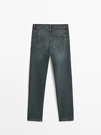 Jean slim cropped mid-rise