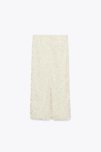 BEADED MIDI SKIRT ZW COLLECTION