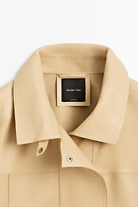 Nappa leather shirt