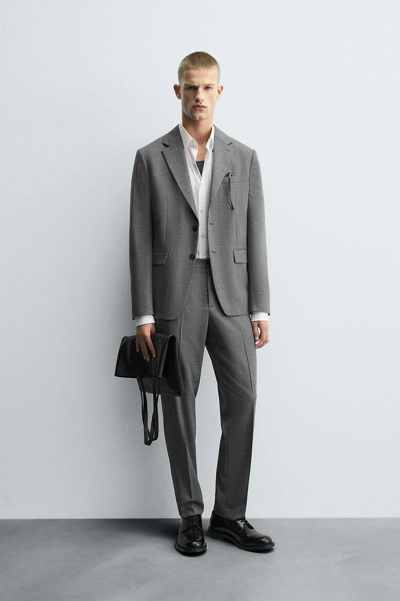 PLAID SUIT BLAZER