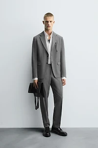 PLAID SUIT BLAZER