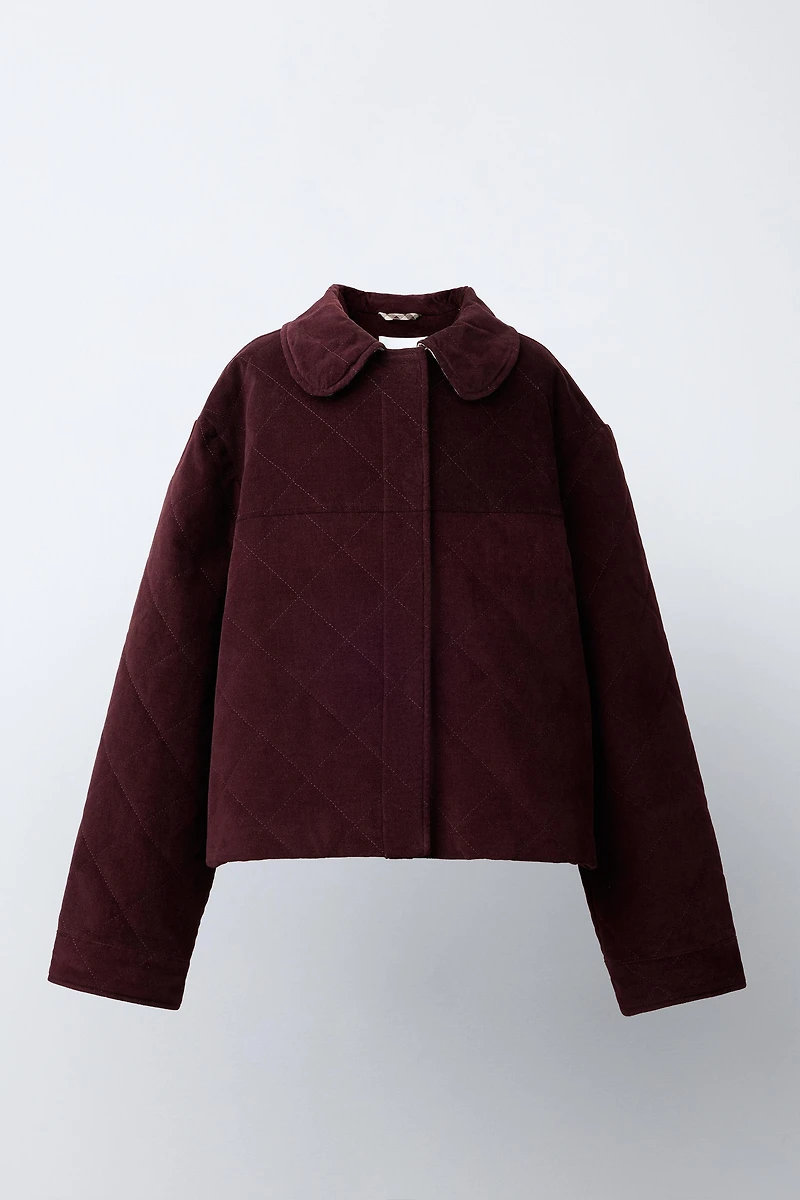 VELVET PETER PAN COLLAR JACKET