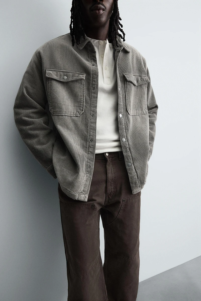 WASHED CORDUROY OVERSHIRT