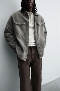 WASHED CORDUROY OVERSHIRT