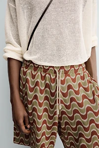 GEOMETRIC JACQUARD SHORTS