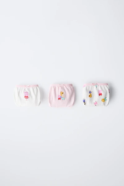 2-6 ANS/ LOT DE TROIS CULOTTES PEPPA PIG ™