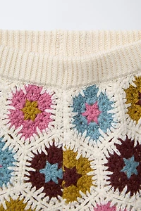 CROCHET KNIT SHORTS