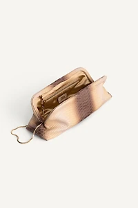 LIMITED EDITION EMBOSSED LEATHER POUCH