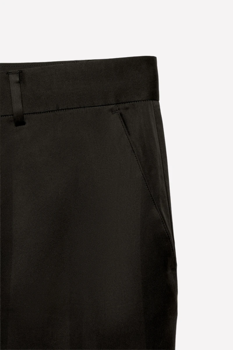 LUDOVIC DE SAINT SERNIN x ZARA FLARE FIT VISCOSE - SILK PANTS