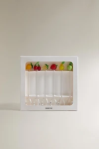PACK OF FRUIT GLASS DESSERT SPOONS (PACK OF 6)