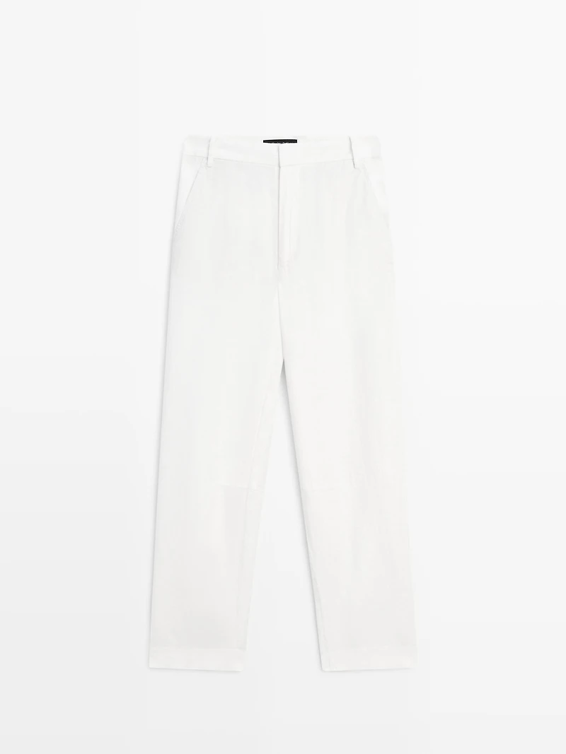 Pantalon fluide 100 % lin