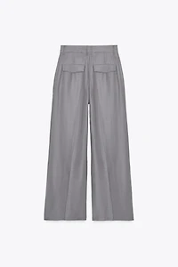 PANTALON DOUBLE PLI PATTES DE BOUTONNAGE