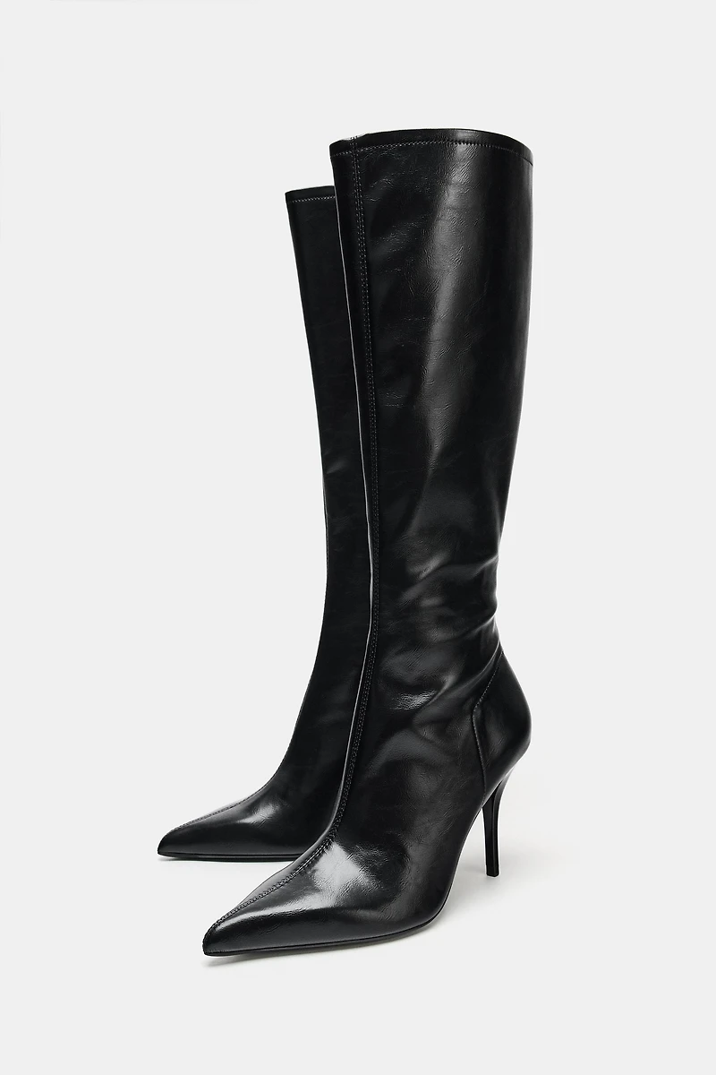 FITTED HEEL BOOTS