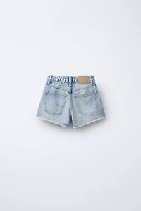 RIPPED DENIM SHORTS
