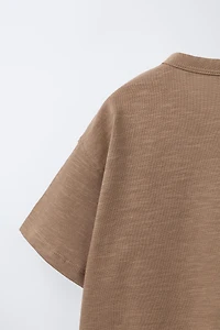 PLAIN HENLEY T-SHIRT