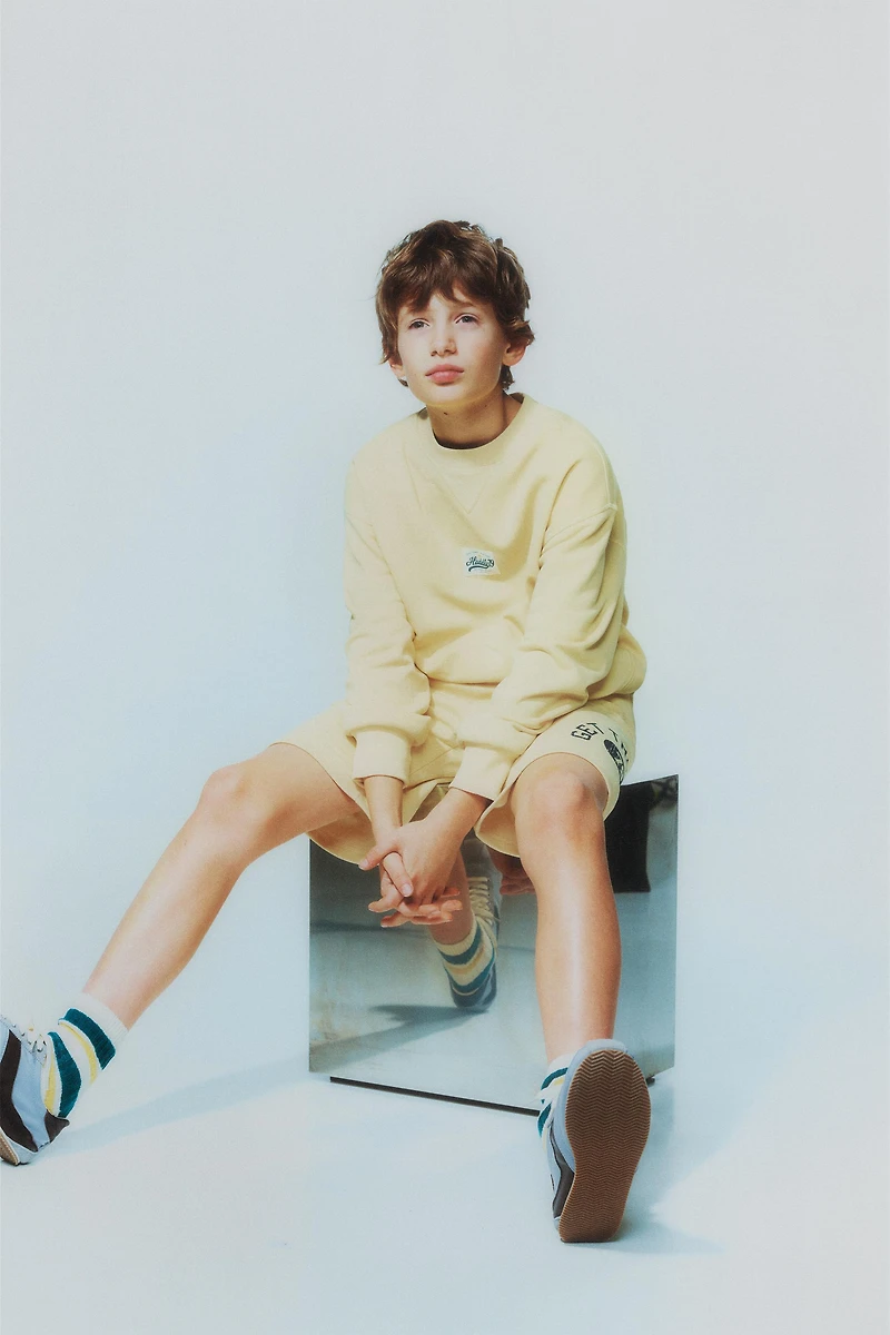 TEXT JOGGING SWEATSHIRT